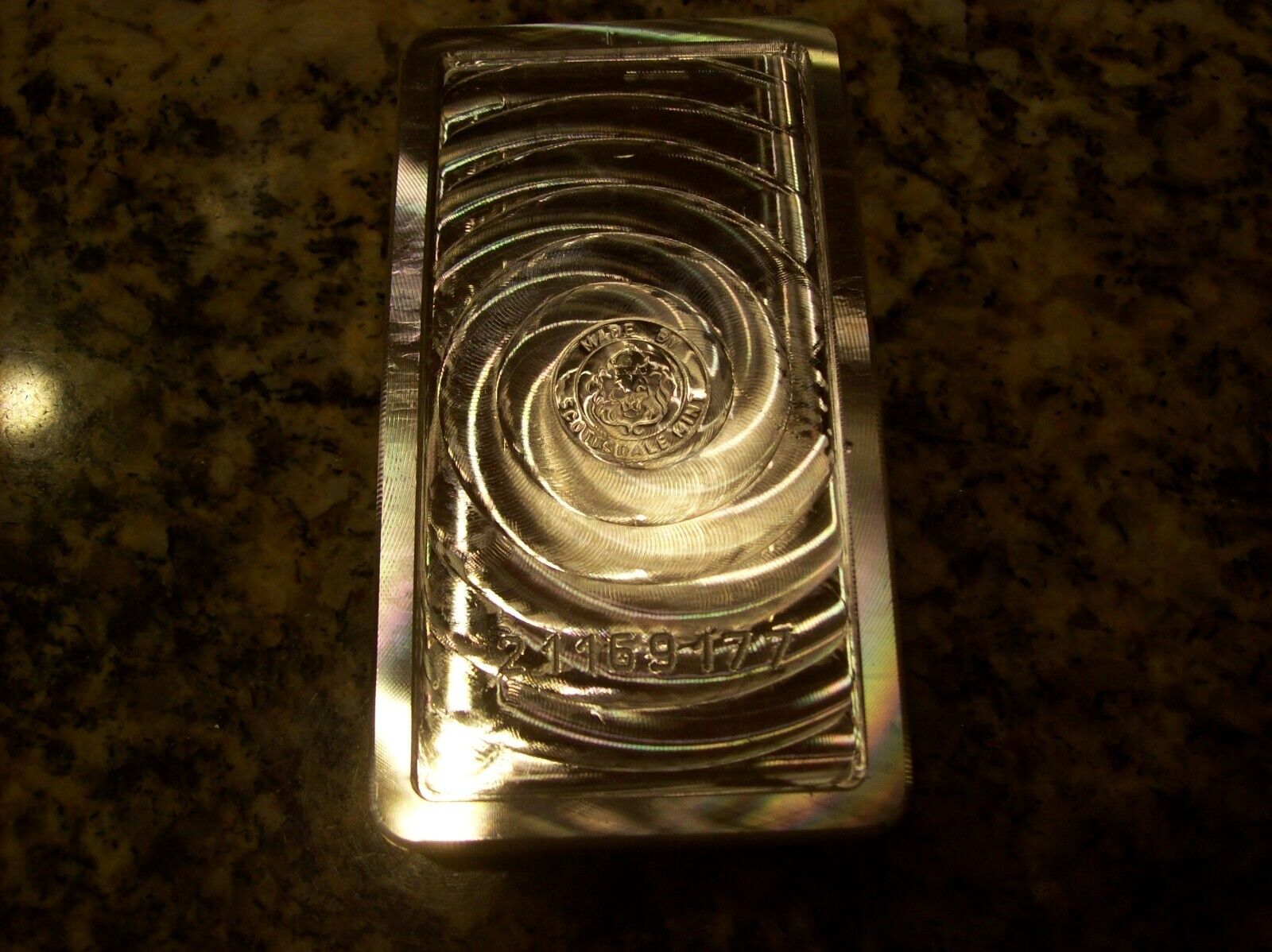 10 oz Scottsdale Mint Stacker Silver Bar Serial #21169177