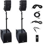 Proreck Club 4000W Bluetooth DJ Speaker System Set