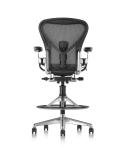 Herman Miller Aeron Bar Stool - Polished Aluminum