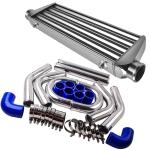 Turbo Intercooler Kit with Pipe Tube Hose