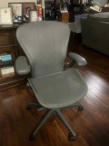 Herman Miller Aeron Chair with Posturefit - Turquoise