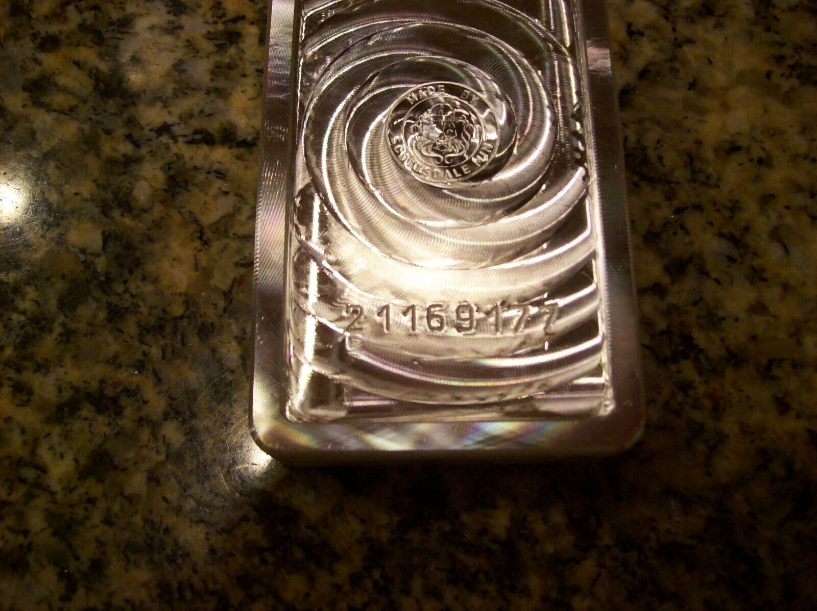 10 oz Scottsdale Mint Stacker Silver Bar Serial #21169177