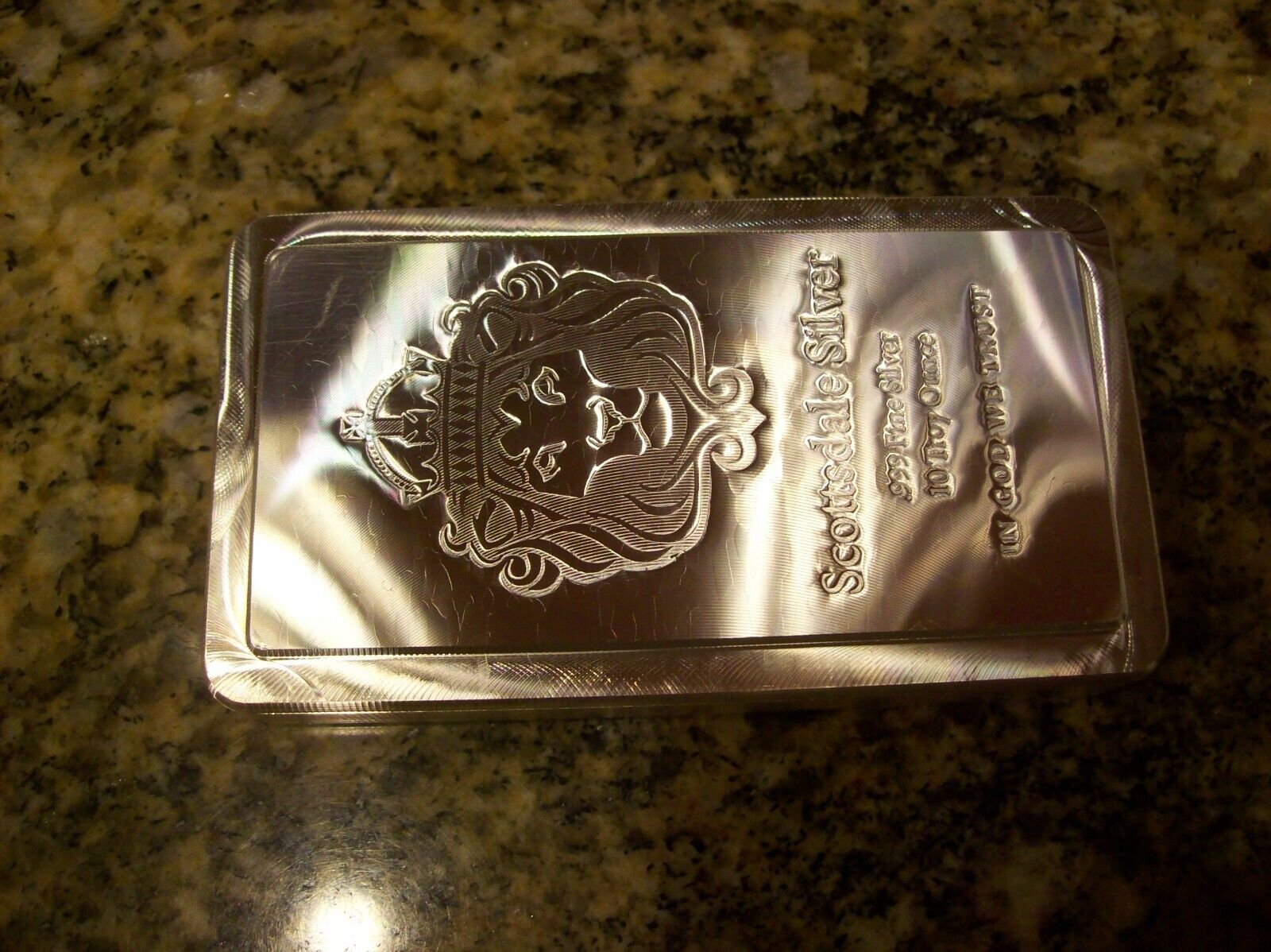 10 oz Scottsdale Mint Stacker .999 Silver Bar VIP