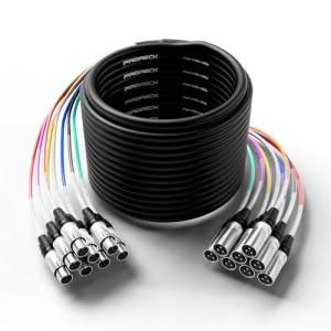 Proreck 100ft 8-Channel XLR Audio Cable