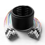 Proreck 100ft 8-Channel XLR Audio Cable