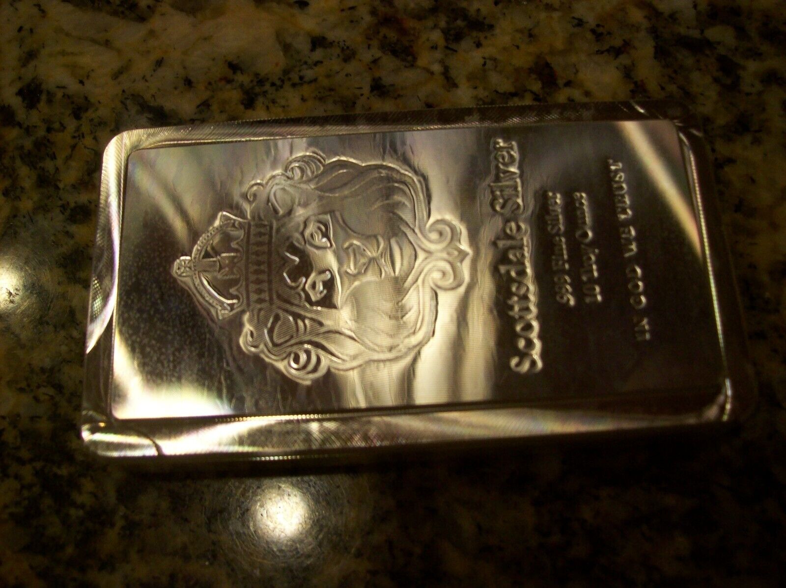 10 oz Scottsdale Mint Stacker Silver Bar Serial #21169177