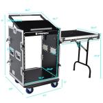 ProReck 14U Rack Case with Slant Mixer Top