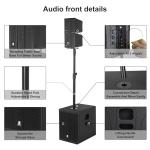 Proreck 8000W PA Speaker System with Bluetooth