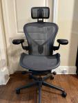 Herman Miller Aeron Office Chair Size B with Headrest