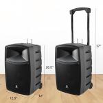 PRORECK 800W Portable Bluetooth PA Speaker System