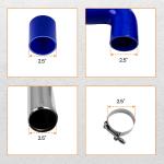 2.5" Universal Turbo Piping Kit with Hoses & Clamps