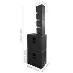 PRORECK Stage Pro 12 8000W PA Speaker System