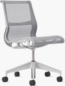 Herman Miller Setu Armless Chair - Studio White