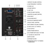 PRORECK Club 8000 18'' Powered PA Speaker System