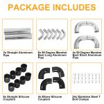 Universal 2.5" Aluminum Intercooler Piping Kit