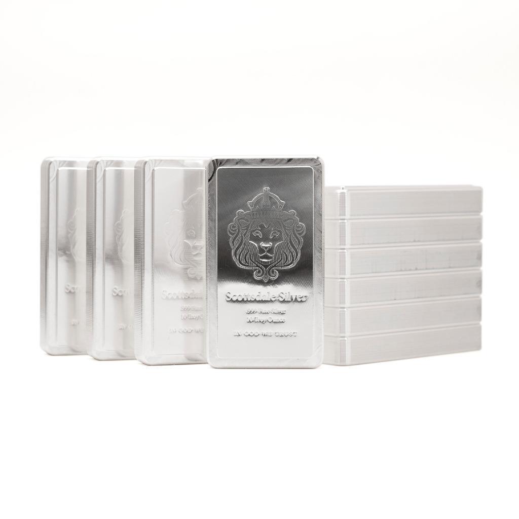 100 oz Silver STACKER® Bars by Scottsdale Mint