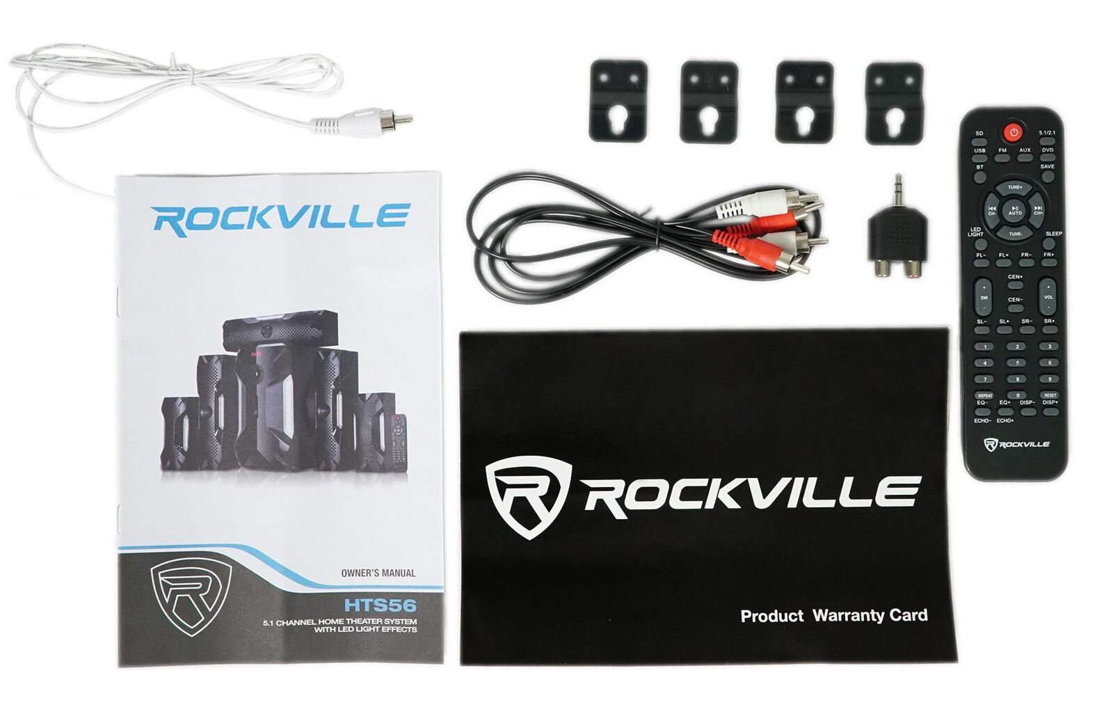 Rockville Karaoke System with Bluetooth & Wireless Mics