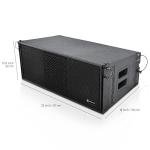 Proreck Dual 10'' Powered Array Speaker System