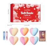 Heart-Shaped Bath Bombs and Perfume Gift Set