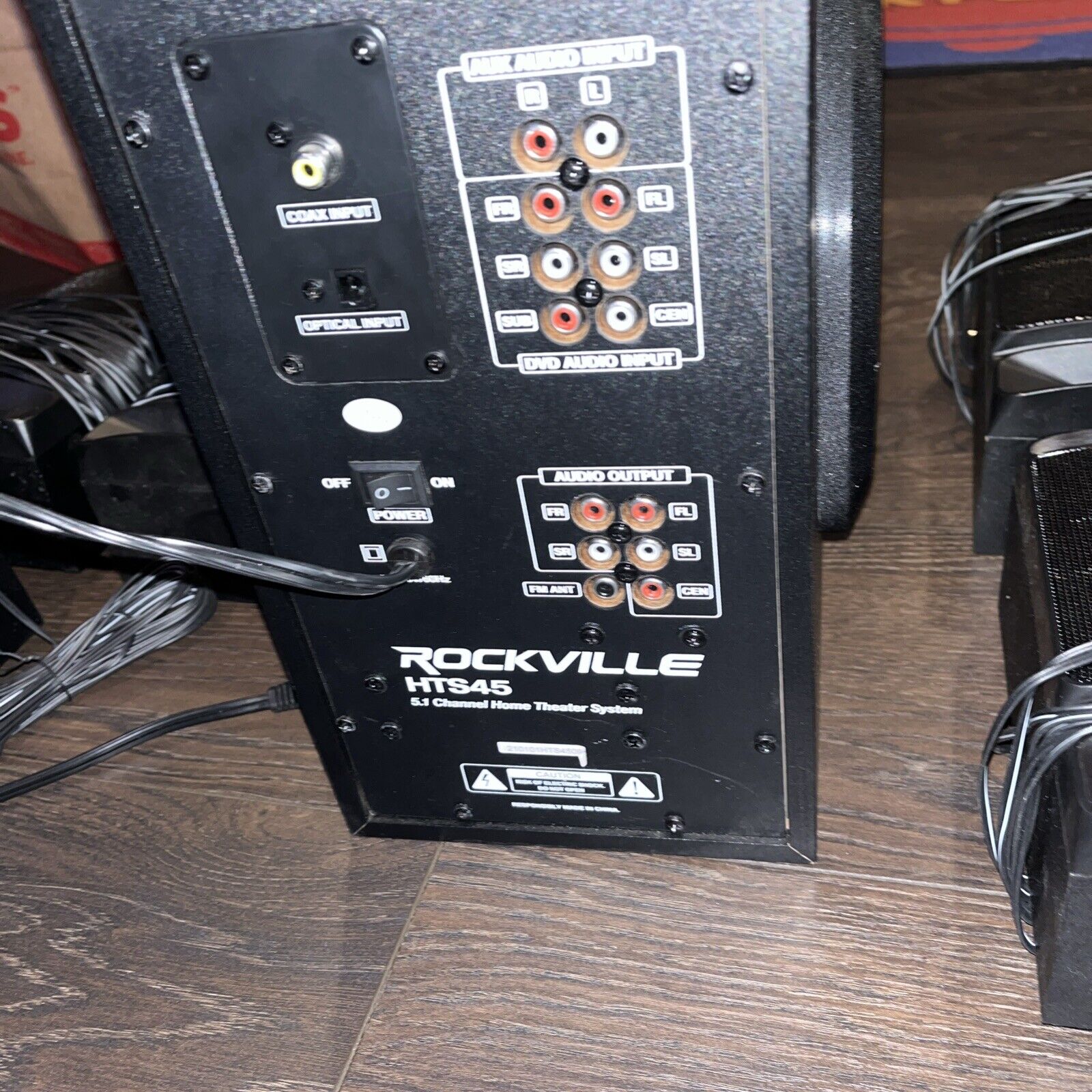 Rockville HTS45 600w 5.1 Home Theater Bluetooth System