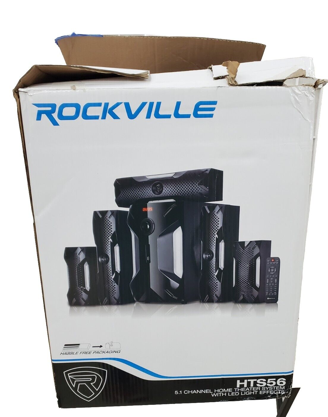 Rockville HTS56 5.1 Channel Home Theater System with Bluetooth