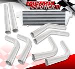 Turbo Charger Front Mount Intercooler with Piping Kit