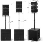 PRORECK Club 8000 Powerful 18-inch DJ Speaker