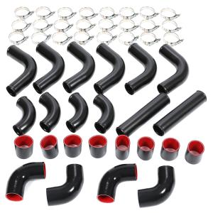 12Pcs 2.5" Turbo Aluminum Intercooler Piping Kit