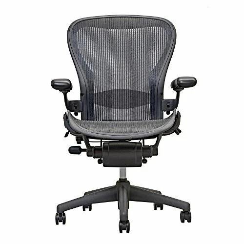 Herman Miller Aeron Chair - Graphite, Fully Adjustable