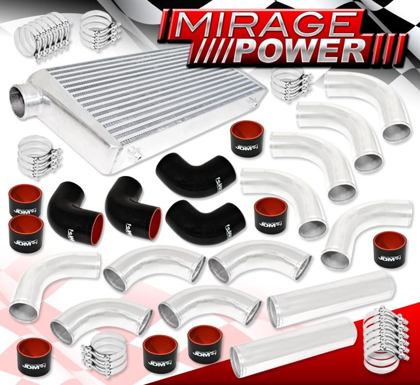 Aluminum Turbo Front Mount Intercooler with Piping Kit