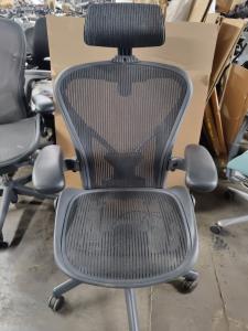 Herman Miller Aeron Chair with Adjustable Headrest