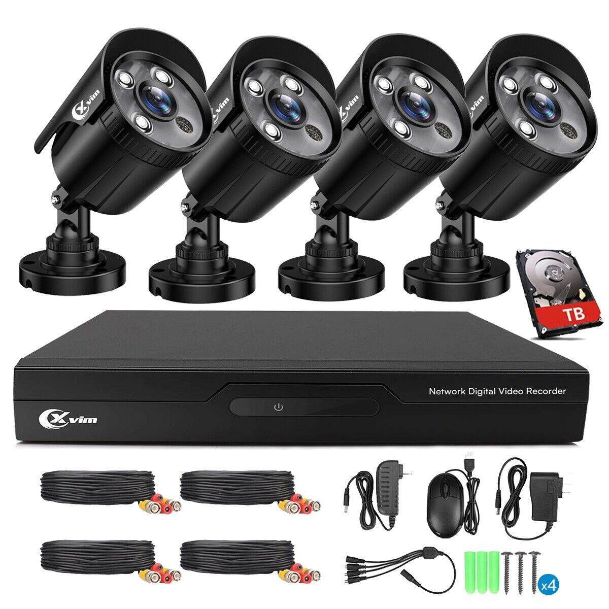 VIP Outdoor Security Camera System Night Vision DVR