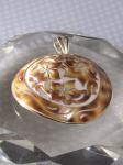 Italian-Carved Tiger Eye Floral Pendant Necklace
