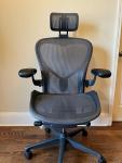 Herman Miller Aeron Chair Size C with Headrest