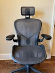 Herman Miller Aeron Chair Size C with Headrest
