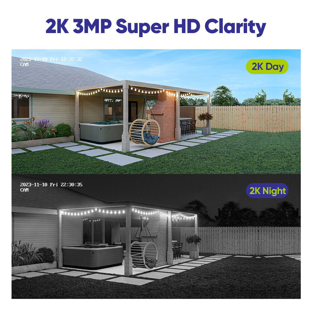 SANNCE 5MP Wireless Audio Outdoor Home CCTV System
