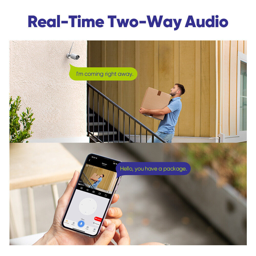 SANNCE 5MP Wireless Audio Outdoor Home CCTV System
