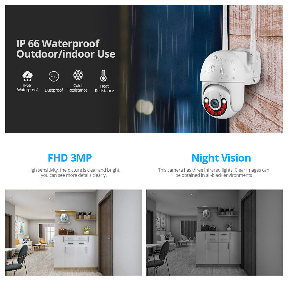 Outdoor WIFI CCTV IR Night Security Camera System