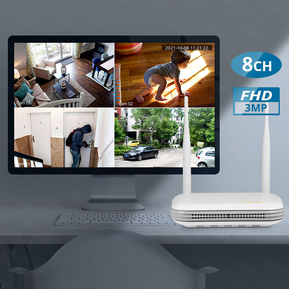 Outdoor WIFI CCTV IR Night Security Camera System