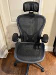 Herman Miller Aeron Chair with Headrest - Size C