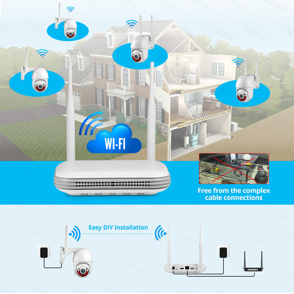 Outdoor WIFI CCTV IR Night Security Camera System