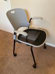 Herman Miller Caper Stacking Chairs - Fog/Black