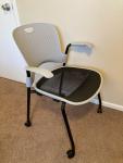 Herman Miller Caper Stacking Chairs - Fog/Black