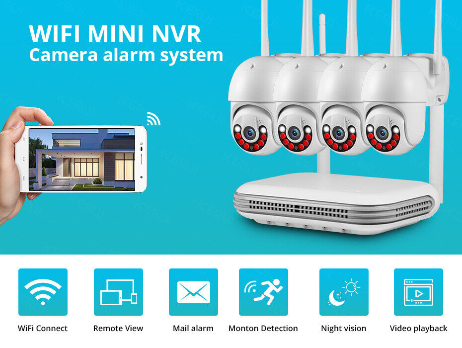 Outdoor WIFI CCTV IR Night Security Camera System