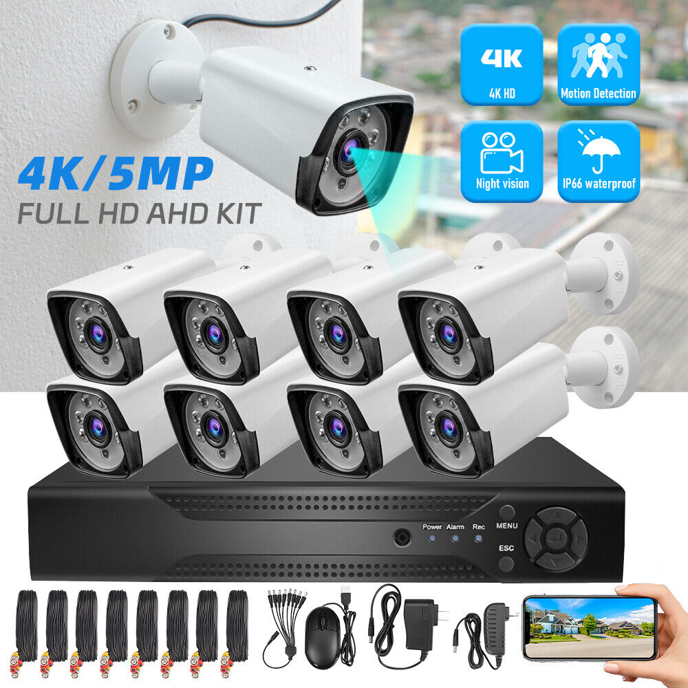 5MP Lite 8CH DVR Security Camera System Outdoor