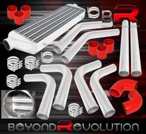 Turbo Front Mount Intercooler with Piping and Couplers