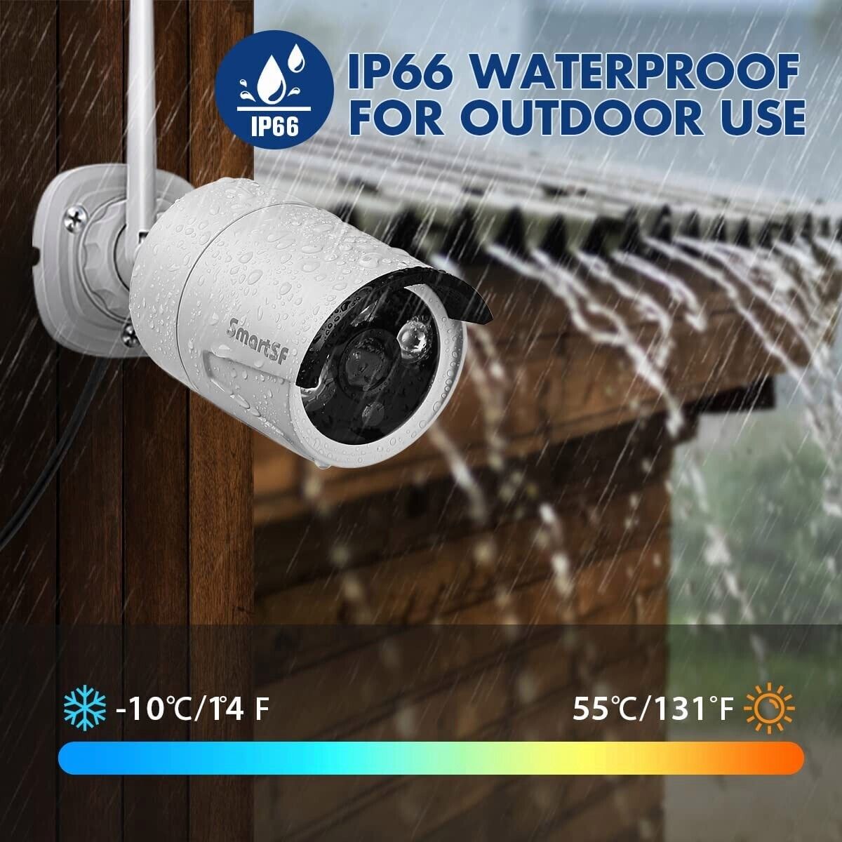 8CH 1080P Wireless Outdoor Security Camera System VIP