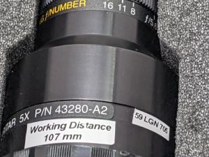 Melles Griot 5X Telecentric Lens with Case