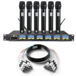Proreck MX66 6-Channel UHF Wireless Microphone System