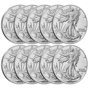 2026 American Silver Eagle Coin - Lot of 10